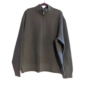 Orvis 1/4 Zip Pullover Sweatshirt Men’s XXL Gray‎ Quarter Zip Sweater
